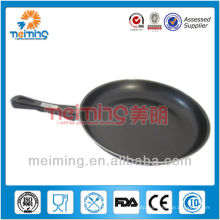 round non stick cast iron frying pan with pp handle